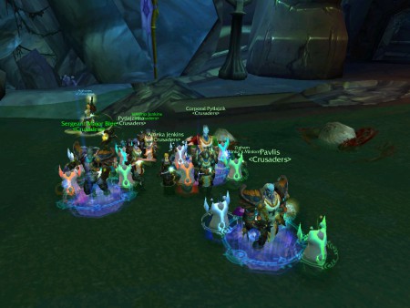 Začiatok Black Temple guild raidu